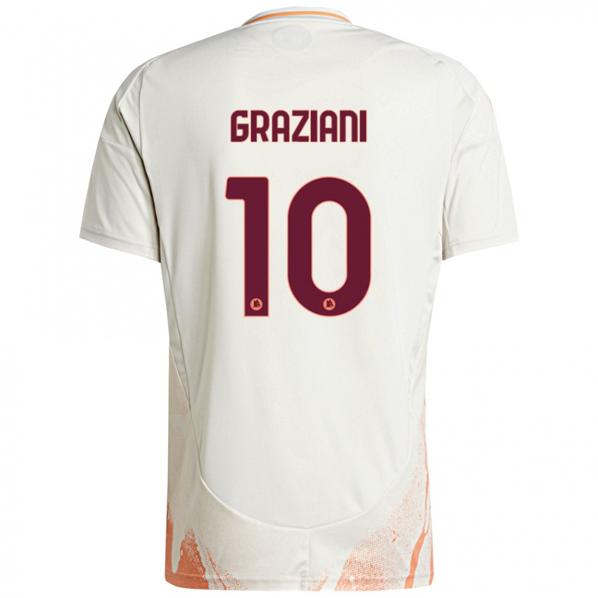 Kinder Leonardo Graziani #10 Cremeweiß Orange Auswärtstrikot Trikot 2024/25 T-Shirt Schweiz