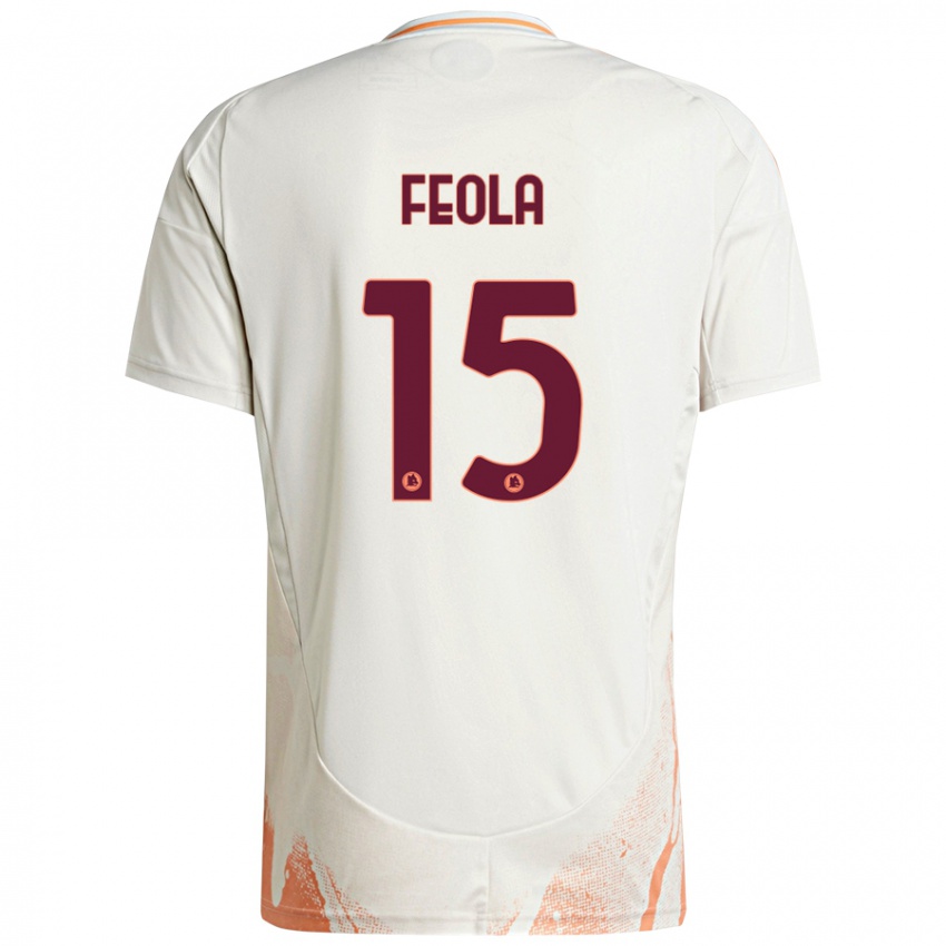 Kinder William Feola #15 Cremeweiß Orange Auswärtstrikot Trikot 2024/25 T-Shirt Schweiz