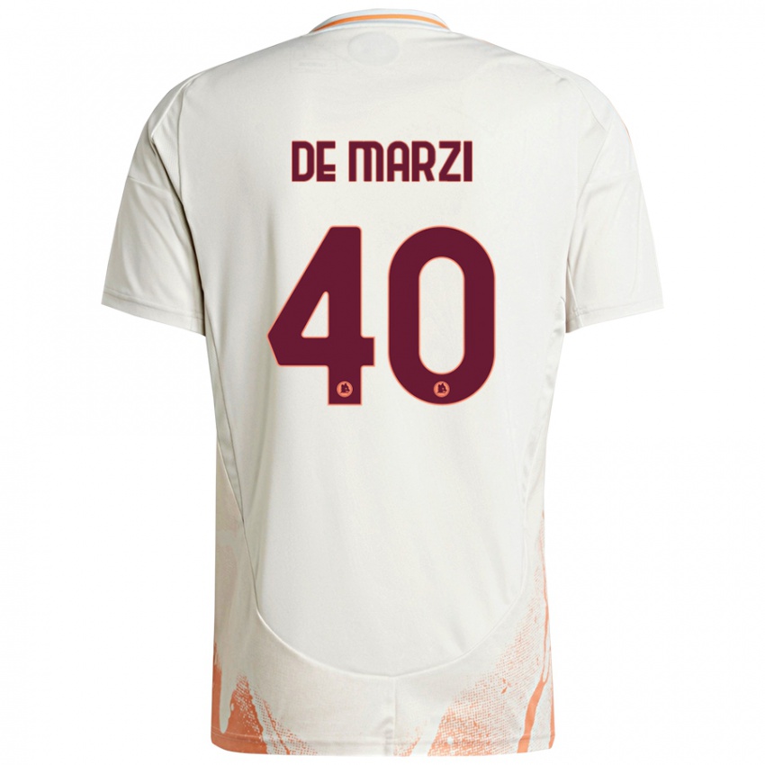 Kinder Giorgio De Marzi #40 Cremeweiß Orange Auswärtstrikot Trikot 2024/25 T-Shirt Schweiz