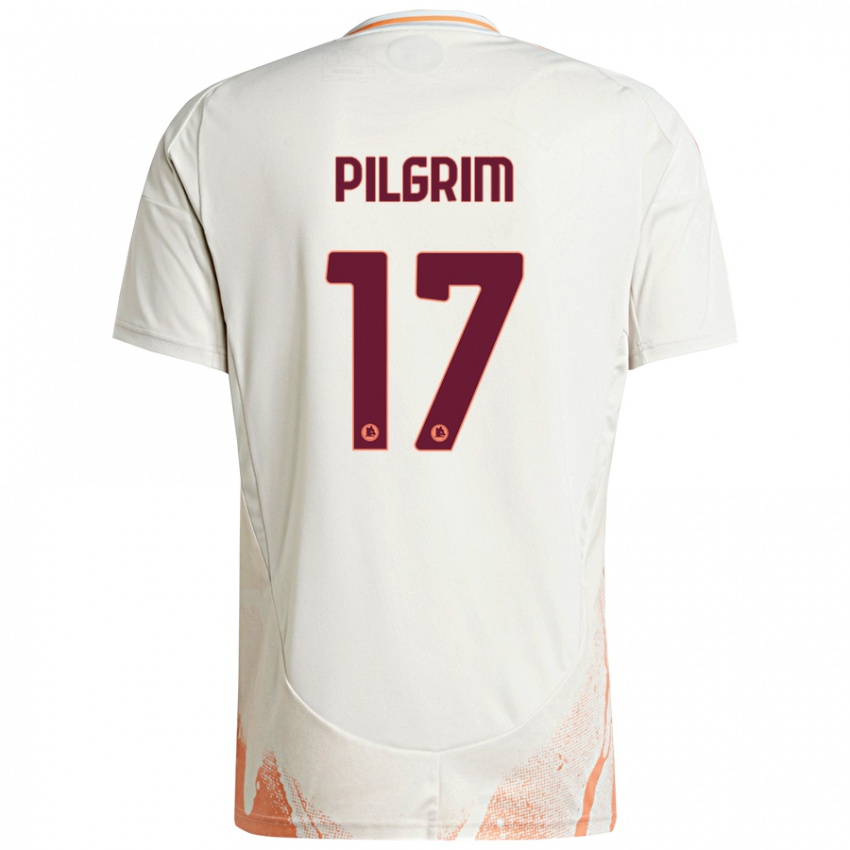 Kinder Alayah Pilgrim #17 Cremeweiß Orange Auswärtstrikot Trikot 2024/25 T-Shirt Schweiz