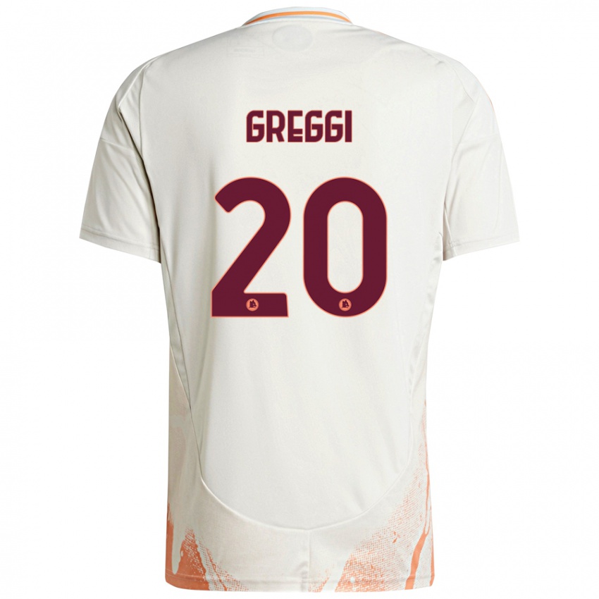 Kinder Giada Greggi #20 Cremeweiß Orange Auswärtstrikot Trikot 2024/25 T-Shirt Schweiz