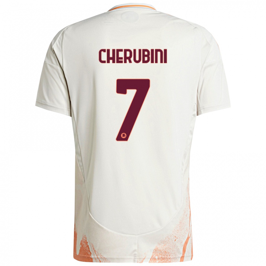 Kinder Luigi Cherubini #7 Cremeweiß Orange Auswärtstrikot Trikot 2024/25 T-Shirt Schweiz