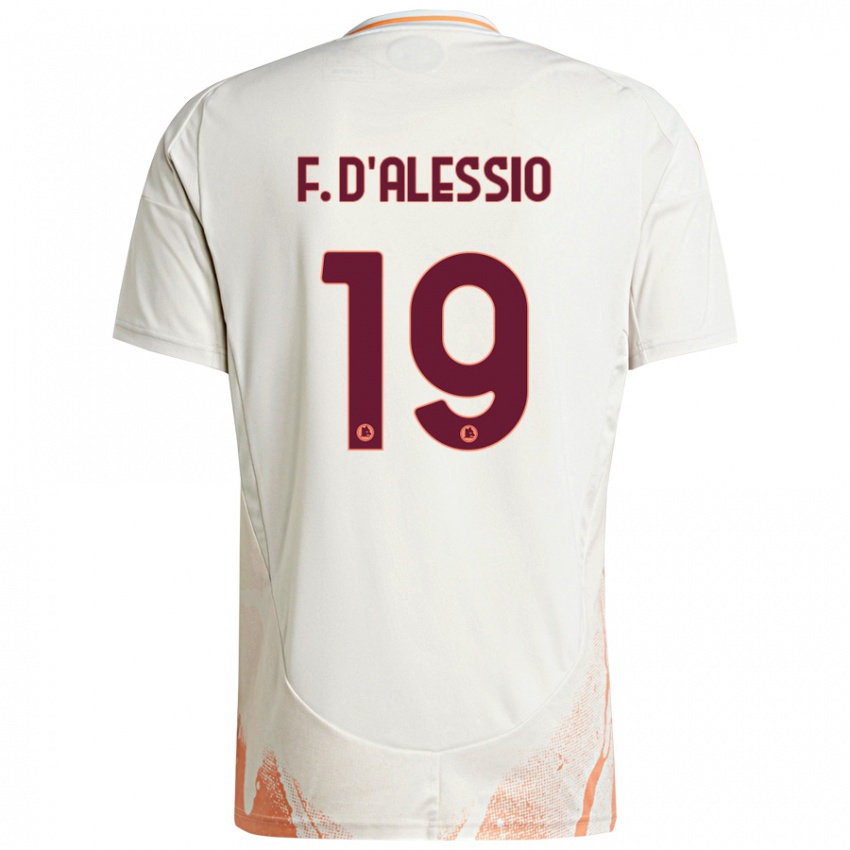 Kinder Francesco D'alessio #19 Cremeweiß Orange Auswärtstrikot Trikot 2024/25 T-Shirt Schweiz