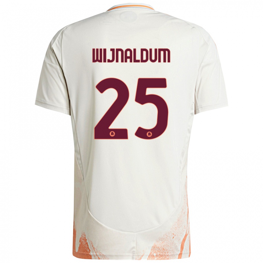 Kinder Georginio Wijnaldum #25 Cremeweiß Orange Auswärtstrikot Trikot 2024/25 T-Shirt Schweiz