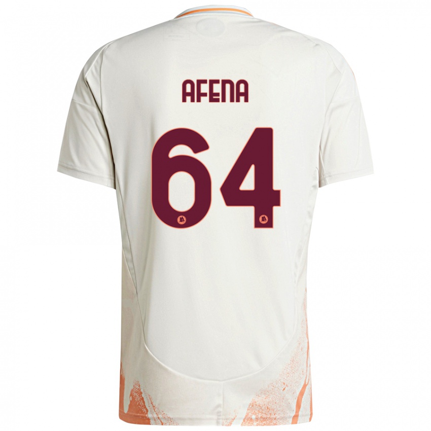 Kinder Felix Afena-Gyan #64 Cremeweiß Orange Auswärtstrikot Trikot 2024/25 T-Shirt Schweiz