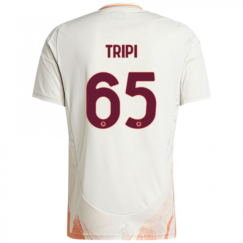 Kinder Filippo Tripi #65 Cremeweiß Orange Auswärtstrikot Trikot 2024/25 T-Shirt Schweiz