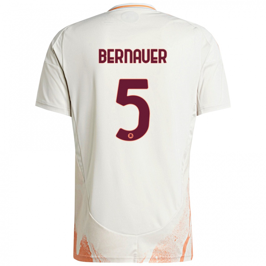 Kinder Vanessa Bernauer #5 Cremeweiß Orange Auswärtstrikot Trikot 2024/25 T-Shirt Schweiz