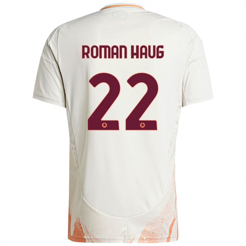 Kinder Sophie Roman Haug #22 Cremeweiß Orange Auswärtstrikot Trikot 2024/25 T-Shirt Schweiz