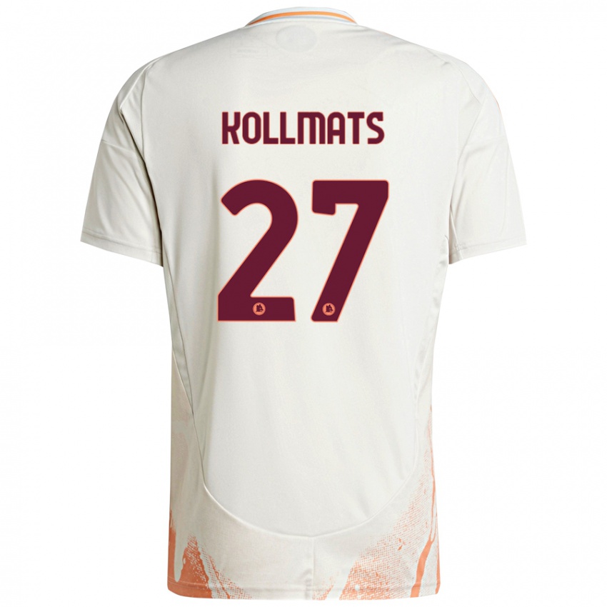 Kinder Beata Kollmats #27 Cremeweiß Orange Auswärtstrikot Trikot 2024/25 T-Shirt Schweiz