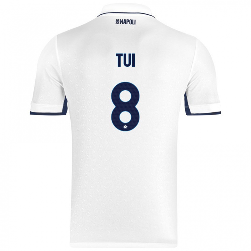 Enfant Maillot Sara Tui #8 Blanc Bleu Royal Tenues Extérieur 2024/25 T-Shirt Suisse