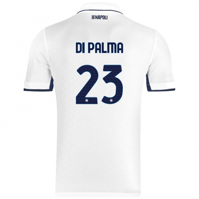 Enfant Maillot Manuel Di Palma #23 Blanc Bleu Royal Tenues Extérieur 2024/25 T-Shirt Suisse