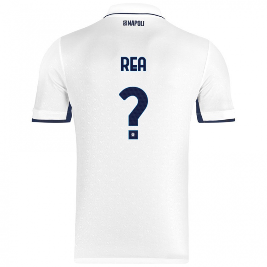 Enfant Maillot Roberto Rea #0 Blanc Bleu Royal Tenues Extérieur 2024/25 T-Shirt Suisse