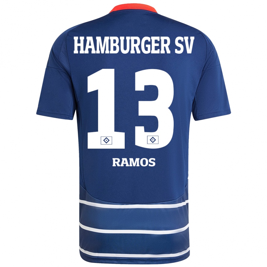 Kinder Guilherme Ramos #13 Dunkelblau Auswärtstrikot Trikot 2024/25 T-Shirt Schweiz