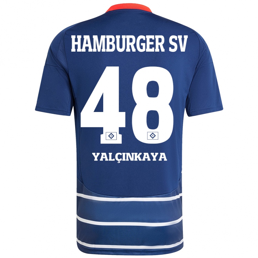 Kinder Bilal Yalcinkaya #48 Dunkelblau Auswärtstrikot Trikot 2024/25 T-Shirt Schweiz