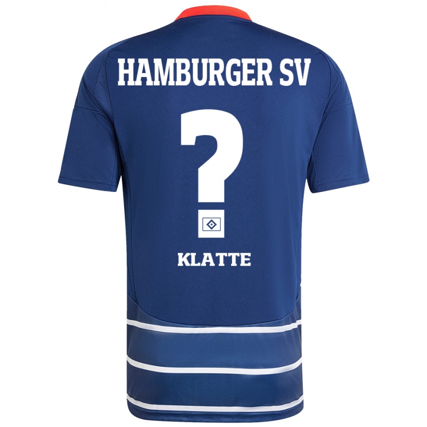 Kinder Luis Klatte #0 Dunkelblau Auswärtstrikot Trikot 2024/25 T-Shirt Schweiz