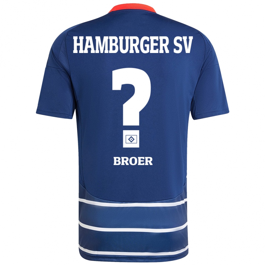 Kinder Yannick Tim Bröer #0 Dunkelblau Auswärtstrikot Trikot 2024/25 T-Shirt Schweiz