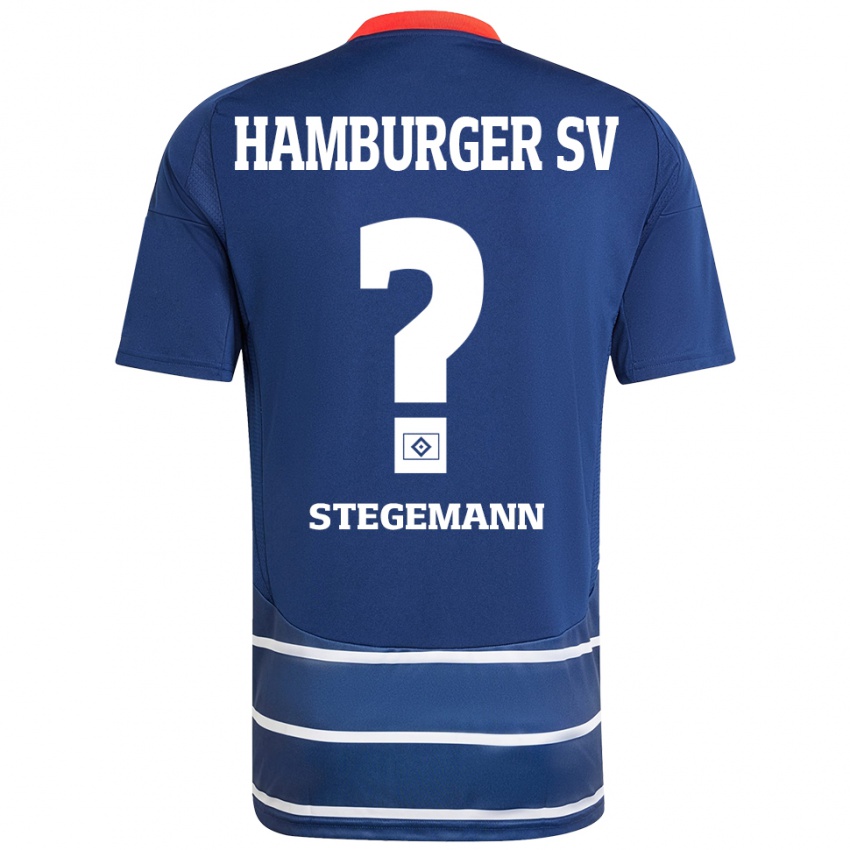 Kinder Jean-Pierre Stegemann #0 Dunkelblau Auswärtstrikot Trikot 2024/25 T-Shirt Schweiz