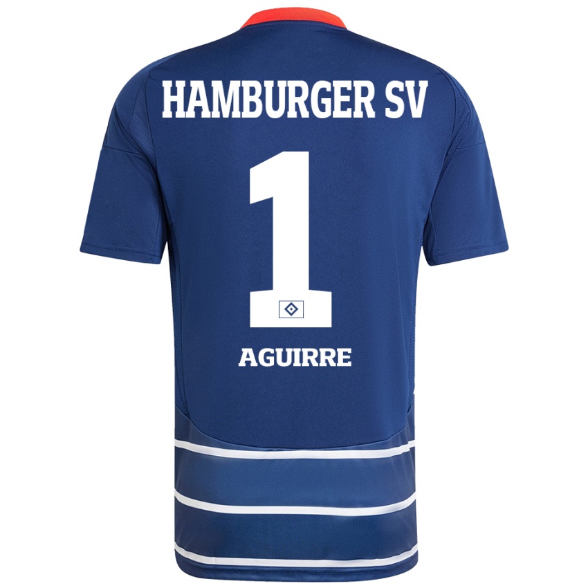 Kinder José Aguirre #1 Dunkelblau Auswärtstrikot Trikot 2024/25 T-Shirt Schweiz