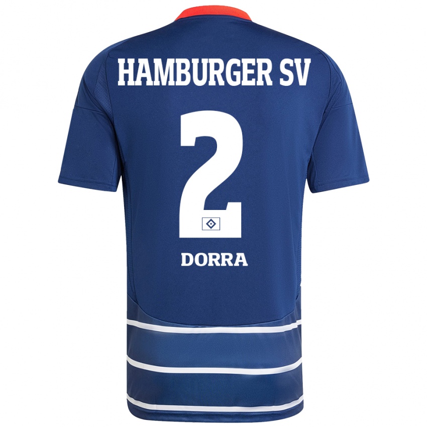 Kinder Raphael Dorra #2 Dunkelblau Auswärtstrikot Trikot 2024/25 T-Shirt Schweiz