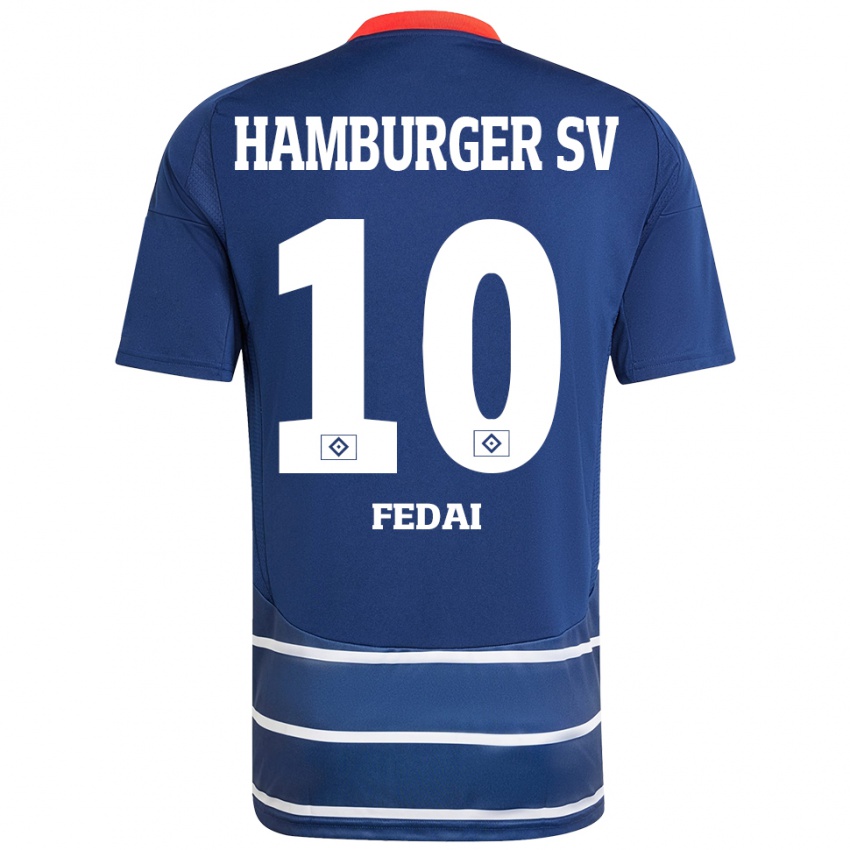 Kinder Martin Fedai #10 Dunkelblau Auswärtstrikot Trikot 2024/25 T-Shirt Schweiz