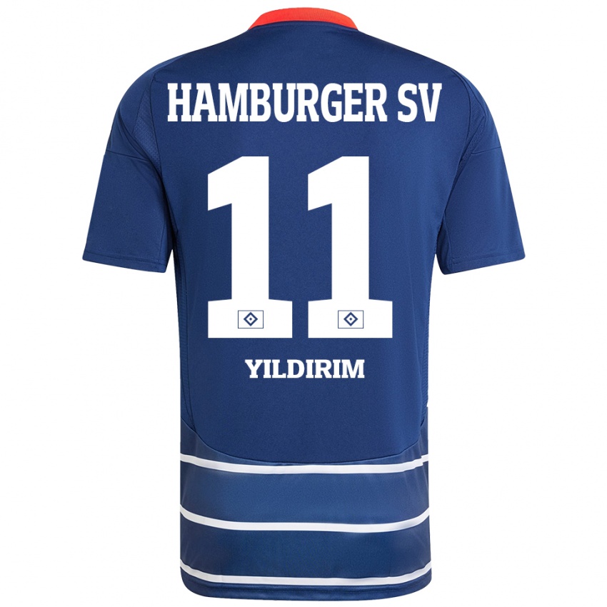 Kinder Mehmet Yildirim #11 Dunkelblau Auswärtstrikot Trikot 2024/25 T-Shirt Schweiz