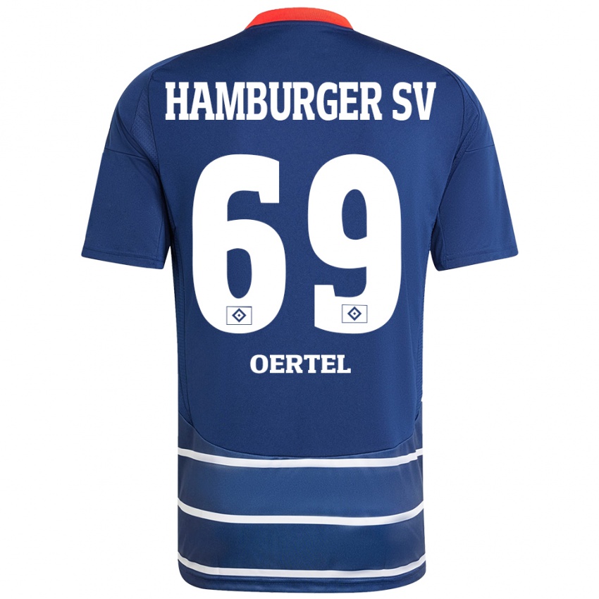 Kinder Jan Oertel #69 Dunkelblau Auswärtstrikot Trikot 2024/25 T-Shirt Schweiz