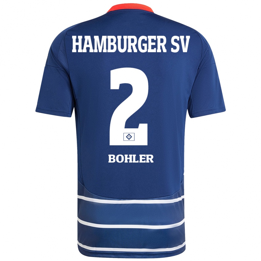 Kinder Annaleen Böhler #2 Dunkelblau Auswärtstrikot Trikot 2024/25 T-Shirt Schweiz