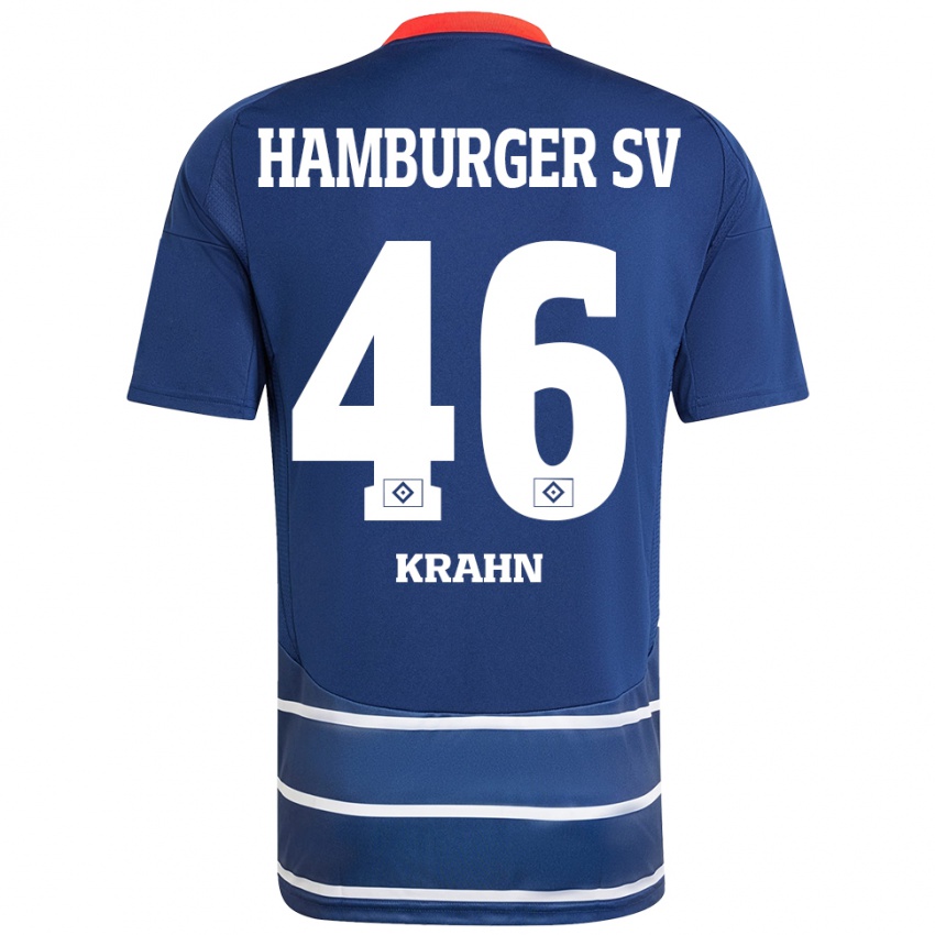 Kinder Elijah Krahn #46 Dunkelblau Auswärtstrikot Trikot 2024/25 T-Shirt Schweiz