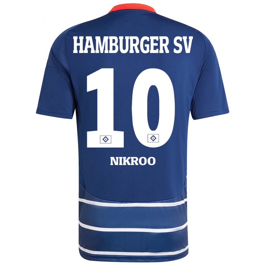 Kinder Sepehr Nikroo #10 Dunkelblau Auswärtstrikot Trikot 2024/25 T-Shirt Schweiz