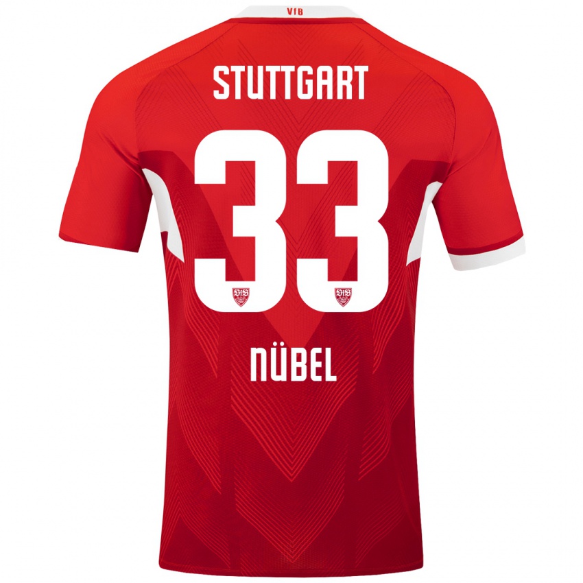 Kinder Alexander Nübel #33 Rot Weiß Auswärtstrikot Trikot 2024/25 T-Shirt Schweiz