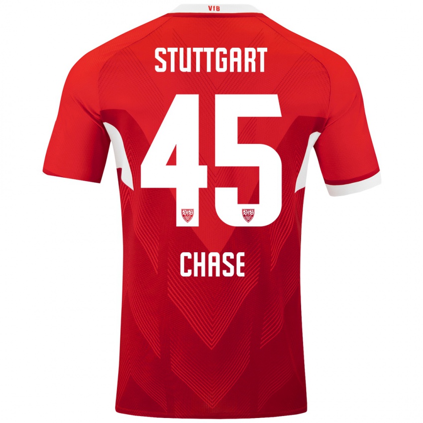 Kinder Anrie Chase #45 Rot Weiß Auswärtstrikot Trikot 2024/25 T-Shirt Schweiz