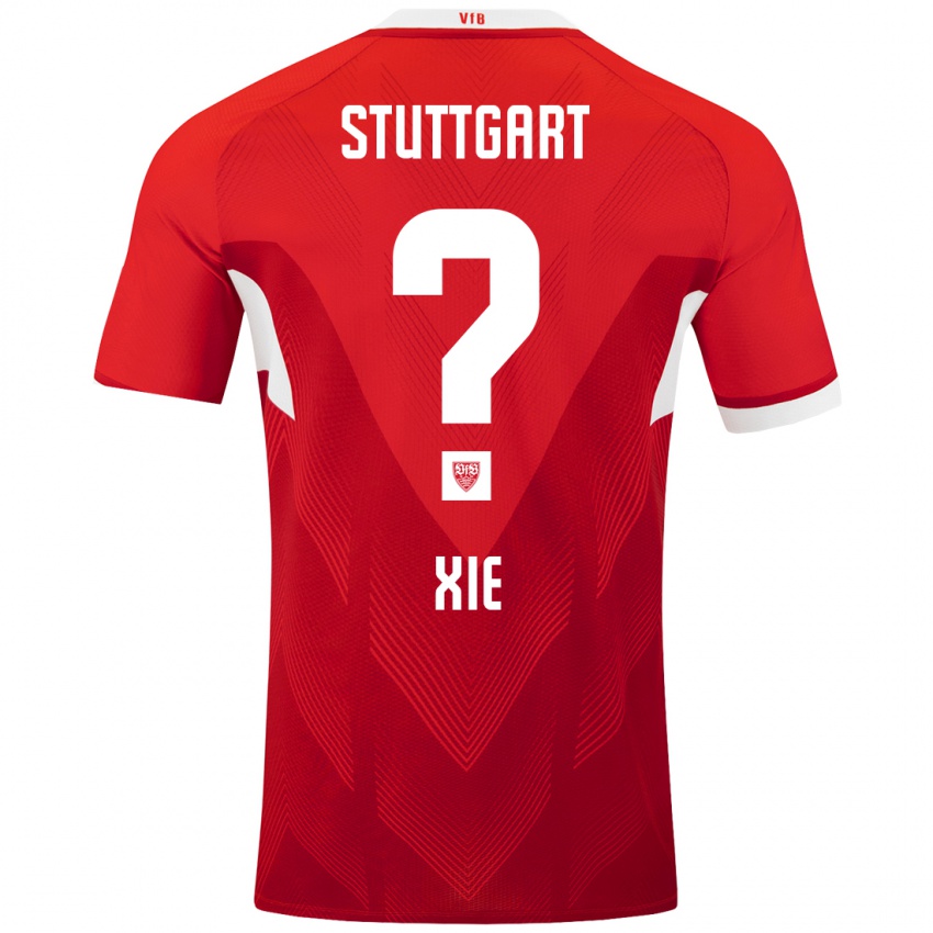 Kinder Alexander Xie #0 Rot Weiß Auswärtstrikot Trikot 2024/25 T-Shirt Schweiz