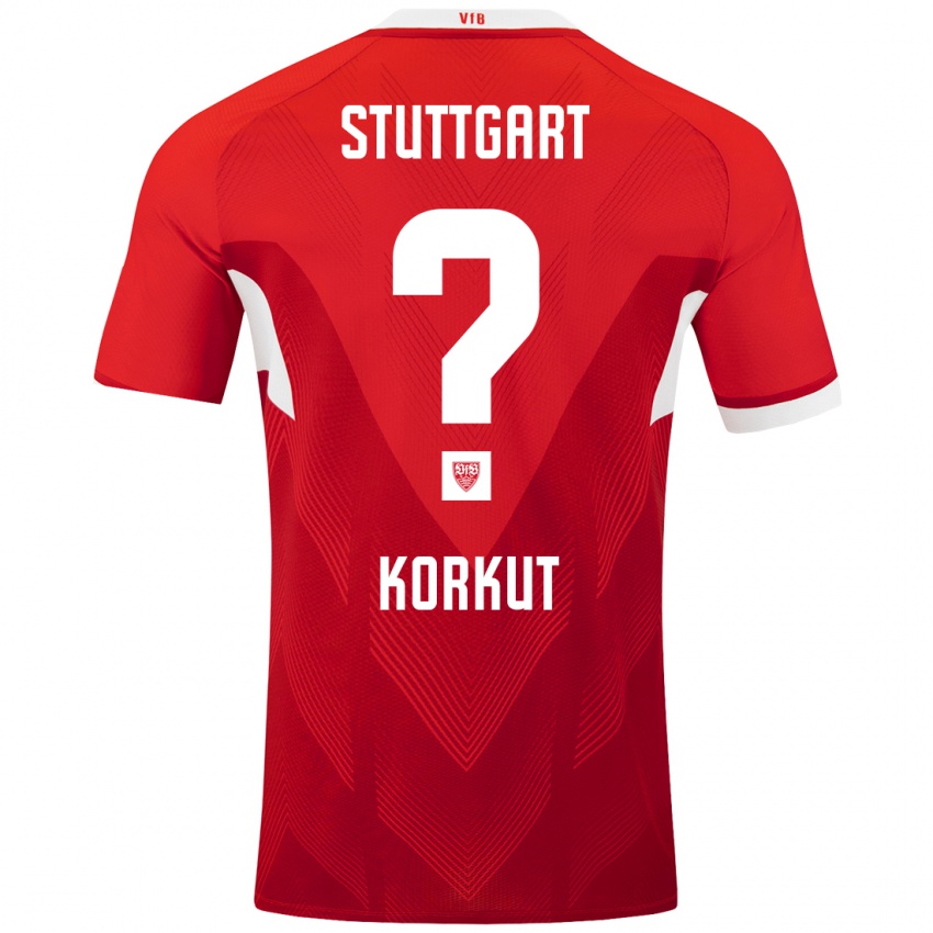 Kinder Efe Korkut #0 Rot Weiß Auswärtstrikot Trikot 2024/25 T-Shirt Schweiz