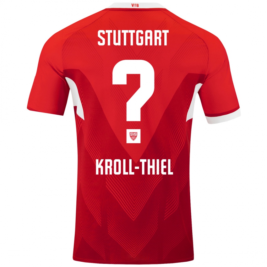 Kinder Colin Kroll-Thiel #0 Rot Weiß Auswärtstrikot Trikot 2024/25 T-Shirt Schweiz