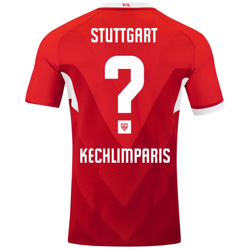 Kinder Ioannis Kechlimparis #0 Rot Weiß Auswärtstrikot Trikot 2024/25 T-Shirt Schweiz