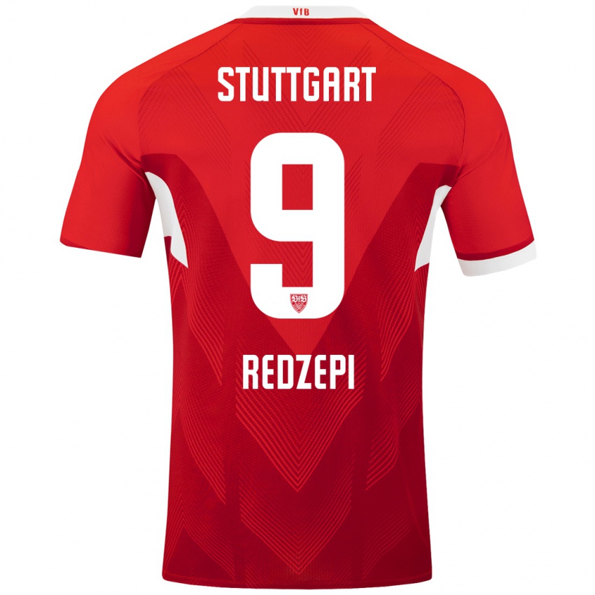 Kinder Dafina Redzepi #9 Rot Weiß Auswärtstrikot Trikot 2024/25 T-Shirt Schweiz