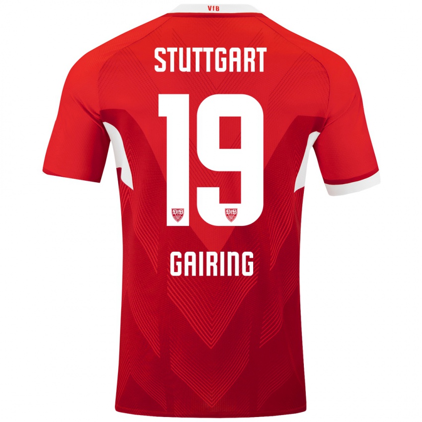 Kinder Sophie Gairing #19 Rot Weiß Auswärtstrikot Trikot 2024/25 T-Shirt Schweiz