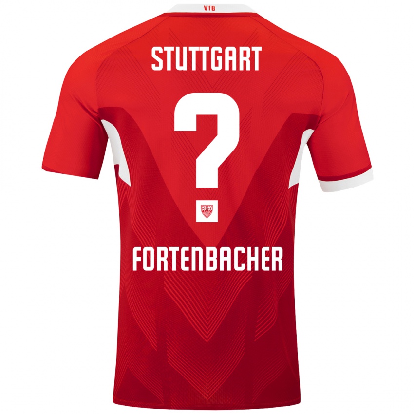 Kinder Jannik Fortenbacher #0 Rot Weiß Auswärtstrikot Trikot 2024/25 T-Shirt Schweiz