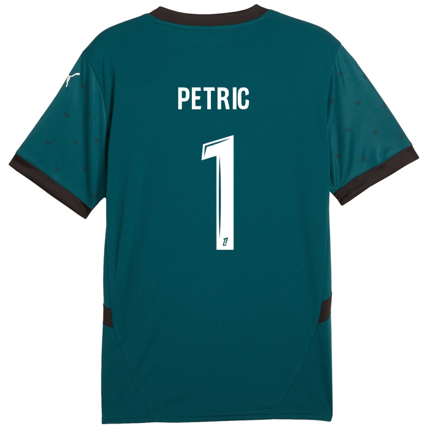 Kinder Denis Petric #1 Dunkelgrün Auswärtstrikot Trikot 2024/25 T-Shirt Schweiz