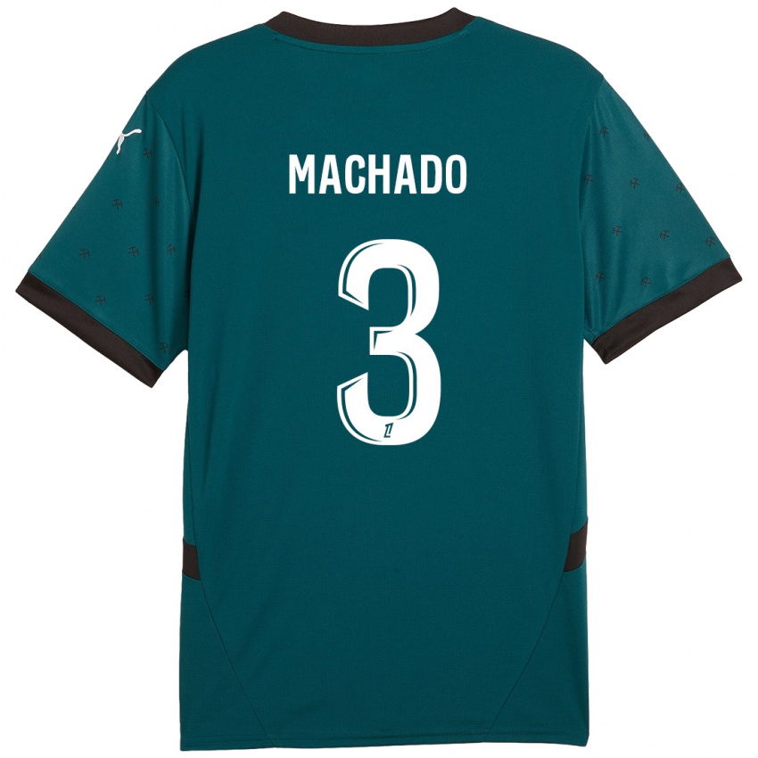 Kinder Deiver Machado #3 Dunkelgrün Auswärtstrikot Trikot 2024/25 T-Shirt Schweiz