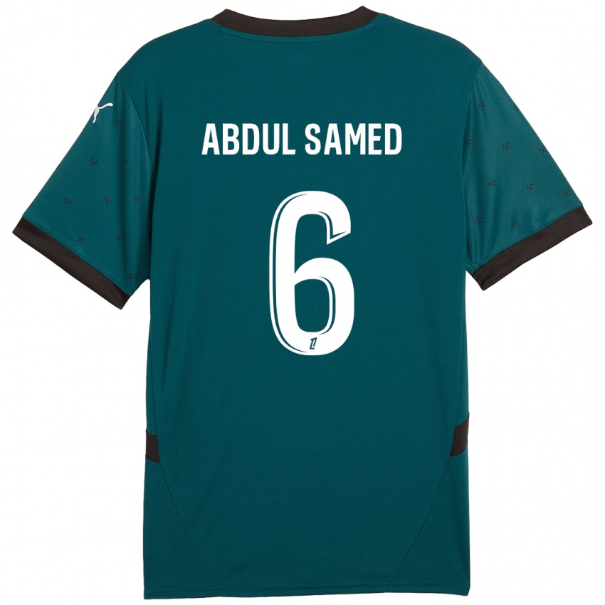 Kinder Salis Abdul Samed #6 Dunkelgrün Auswärtstrikot Trikot 2024/25 T-Shirt Schweiz