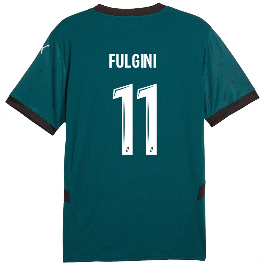 Kinder Angelo Fulgini #11 Dunkelgrün Auswärtstrikot Trikot 2024/25 T-Shirt Schweiz