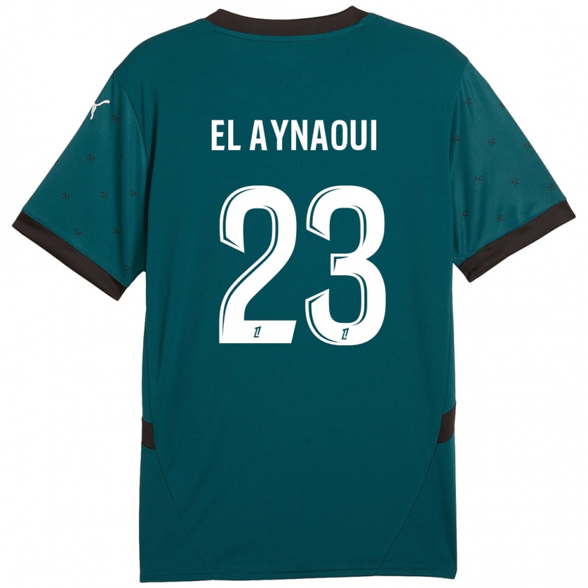 Kinder Neil El Aynaoui #23 Dunkelgrün Auswärtstrikot Trikot 2024/25 T-Shirt Schweiz