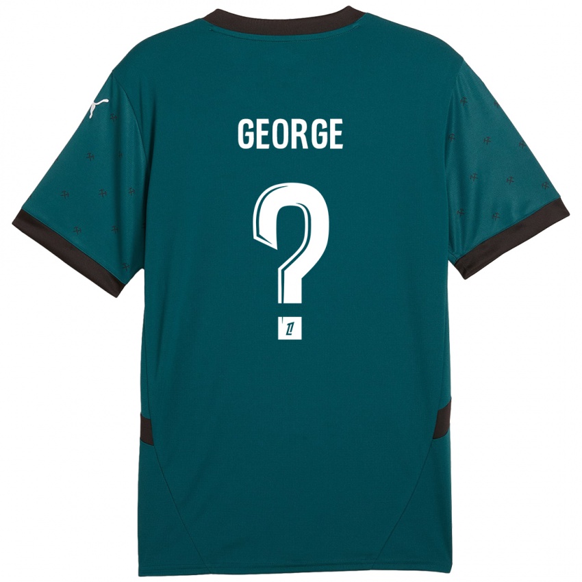 Kinder Ryan George #0 Dunkelgrün Auswärtstrikot Trikot 2024/25 T-Shirt Schweiz