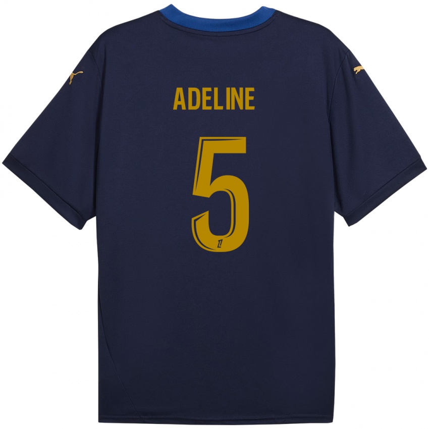 Kinder Martin Adeline #5 Marineblau Gold Auswärtstrikot Trikot 2024/25 T-Shirt Schweiz