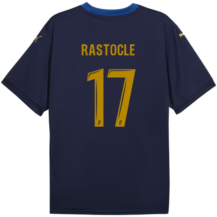 Kinder Jade Rastocle #17 Marineblau Gold Auswärtstrikot Trikot 2024/25 T-Shirt Schweiz