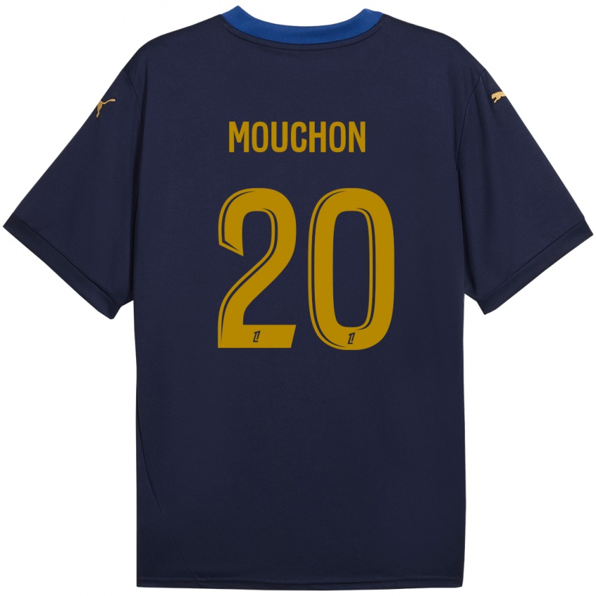 Kinder Noemie Mouchon #20 Marineblau Gold Auswärtstrikot Trikot 2024/25 T-Shirt Schweiz