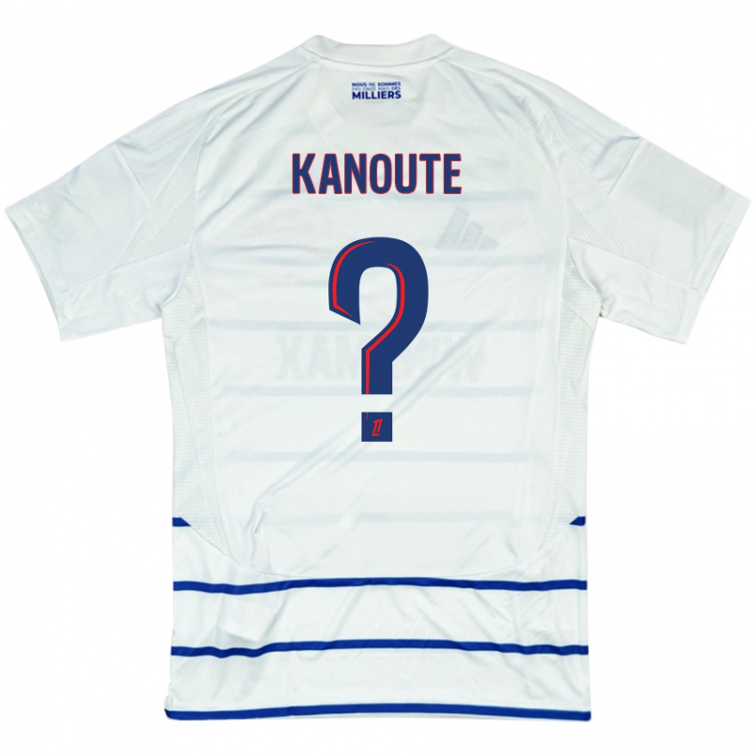 Kinder Mahamadou Kanouté #0 Weiß Blau Auswärtstrikot Trikot 2024/25 T-Shirt Schweiz