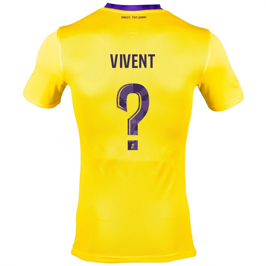 Enfant Maillot Sacha Vivent #0 Jaune Violet Tenues Extérieur 2024/25 T-Shirt Suisse