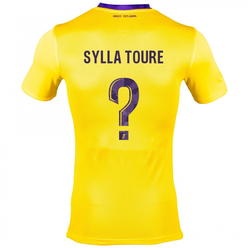 Kinder Ismael Sylla Touré #0 Gelb Lila Auswärtstrikot Trikot 2024/25 T-Shirt Schweiz